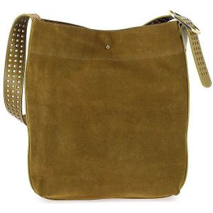 Tas in onbewerkt leer LE ENZO CRAN HERBERT FRERE SOEUR. Onbewerkt leer materiaal. Maten één maat. Kastanje kleur