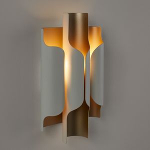 Wandlamp in metaal ijzer, Henrio AM.PM. Metaal materiaal. Maten één maat. Wit kleur