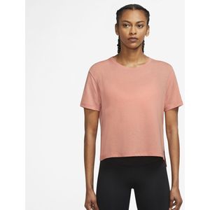 Yoga T-shirt NIKE. Polyester materiaal. Maten L. Roze kleur