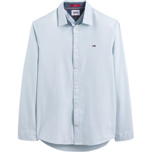 Klassiek oxford hemd, lange mouwen TOMMY JEANS. Katoen materiaal. Maten XS. Blauw kleur