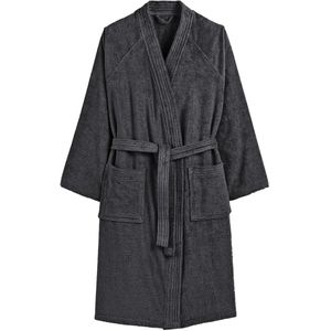 Badjas in badstof, kimono kraag, 450g/m², Haxel LA REDOUTE INTERIEURS.  materiaal. Maten 42/44. Zwart kleur