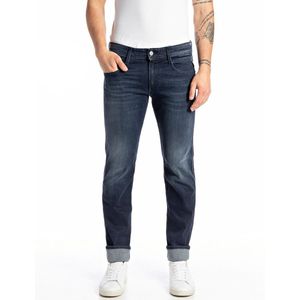 Jeans slim Anbass REPLAY. Katoen materiaal. Maten Maat 29 (US) - Lengte 32. Blauw kleur