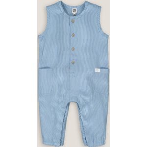 Lange jumpsuit zonder mouwen LA REDOUTE COLLECTIONS. Katoen materiaal. Maten 9 mnd - 71 cm. Blauw kleur