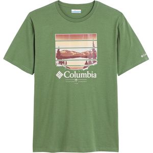 T-shirt met korte mouwen Path Lake COLUMBIA. Katoen materiaal. Maten S. Groen kleur