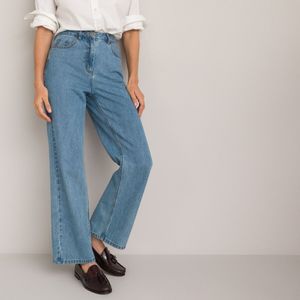 Wijde jeans LA REDOUTE COLLECTIONS. Denim materiaal. Maten 42 FR - 40 EU. Blauw kleur