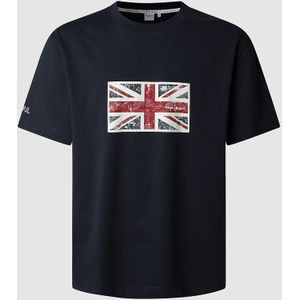 T-shirt met ronde hals Union PEPE JEANS. Katoen materiaal. Maten XL. Blauw kleur