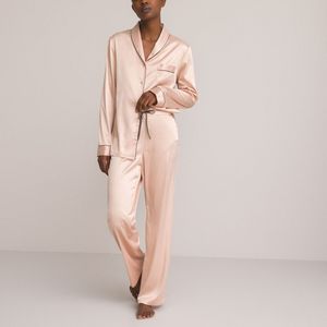 Pyjama in satijn, Signature ANNE WEYBURN. Satijn materiaal. Maten 34 FR - 32 EU. Roze kleur