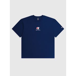 T-shirt met korte mouwen en logo CHAMPION. Katoen materiaal. Maten M. Blauw kleur