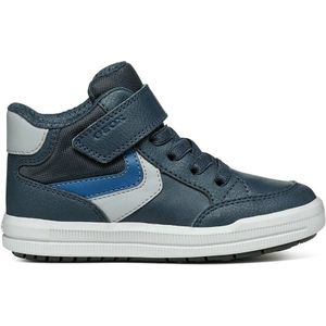 Hoge, ademende sneakers Arzach GEOX. Polyurethaan materiaal. Maten 27. Blauw kleur