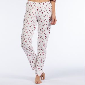 Rechte pyjamabroek MELISSA BROWN. Katoen materiaal. Maten L. Wit kleur