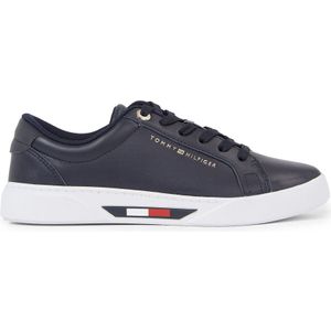 Sneakers in leer TOMMY HILFIGER. Leer materiaal. Maten 36. Blauw kleur