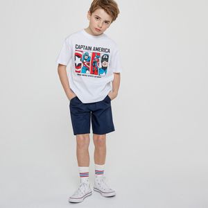 T-shirt Marvel, oversized model MARVEL. Katoen materiaal. Maten 12 jaar - 150 cm. Wit kleur