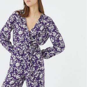 Jumpsuit, bloemenprint LA REDOUTE COLLECTIONS. Viscose materiaal. Maten 34 FR - 32 EU. Multicolor kleur