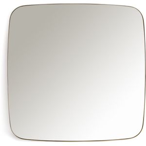 Vierkante spiegel in metaal 90x90 cm, Iodus LA REDOUTE INTERIEURS. Medium (mdf) materiaal. Maten één maat. Geel kleur