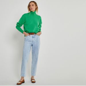 Mom jeans Signature, katoen LA REDOUTE COLLECTIONS. Denim materiaal. Maten 44 FR - 42 EU. Blauw kleur