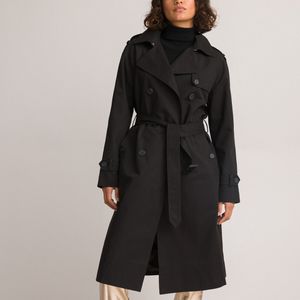 Trenchcoat in katoen, Signature FERDINAND LA REDOUTE COLLECTIONS. Katoen materiaal. Maten 44 FR - 42 EU. Zwart kleur