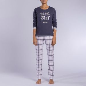Pyjama in jerseykatoen, Poésie NAF NAF. Katoen materiaal. Maten S. Blauw kleur