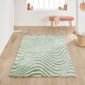 Tapijt 100% Lyocell, Lizzie LA REDOUTE INTERIEURS. Lyocell materiaal. Maten 160 x 230 cm. Groen kleur