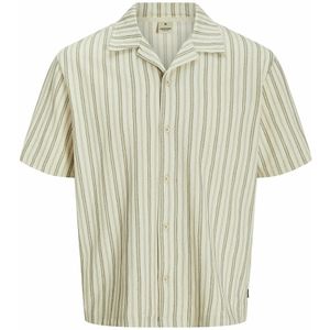 Gestreept hemd JACK & JONES. Katoen materiaal. Maten M. Groen kleur