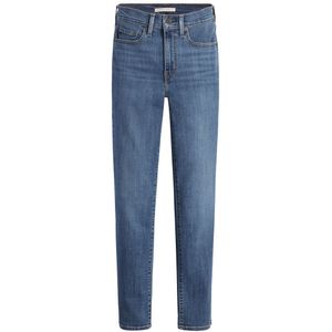 Jeans 724 High Rise Straight LEVI'S. Denim materiaal. Maten Maat 31 (US) - Lengte 32. Blauw kleur