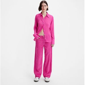 Loose broek, hoge taille LEVI'S. Fluweel materiaal. Maten Maat 26 (US) - Lengte 28. Roze kleur