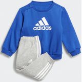 2-delig ensemble sweater en joggingbroek in molton ADIDAS SPORTSWEAR. Katoen materiaal. Maten 18/24 mnd - 81/86 cm. Blauw kleur