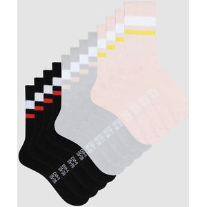Set van 6 paar sokken Ecodim sportstijl DIM SPORT. Katoen materiaal. Maten 35/38. Roze kleur