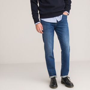 Regular jeans Signature LA REDOUTE COLLECTIONS. Katoen materiaal. Maten 42 FR - 46 EU. Blauw kleur