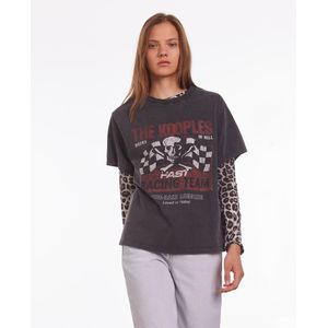 T-shirt met korte mouwen THE KOOPLES. Katoen materiaal. Maten 2(M). Zwart kleur