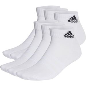 Set van 6 paar gematelasseerde sokken Sportswear adidas Performance. Katoen materiaal. Maten L. Wit kleur