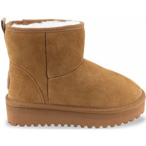 Gevoerde boots in leer met platform Chilltop LES TROPEZIENNES PAR M BELARBI. Polyester materiaal. Maten 41. Kastanje kleur