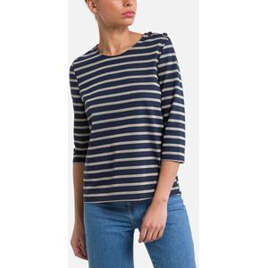 Gestreept T-shirt met 3/4 mouwen VERO MODA. Polyester materiaal. Maten S. Blauw kleur