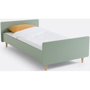 Kinderbed met beddenbodem Zag LA REDOUTE INTERIEURS. Licht hout materiaal. Maten 90 x 190 cm. Groen kleur