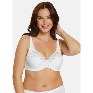 Omsluitende BH Coton d'Arum SANS COMPLEXE. Bio katoen materiaal. Maten 110C FR - 95C EU. Wit kleur