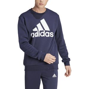 Sweater met groot logo, in molton, Essentials ADIDAS SPORTSWEAR. Katoen materiaal. Maten S. Blauw kleur