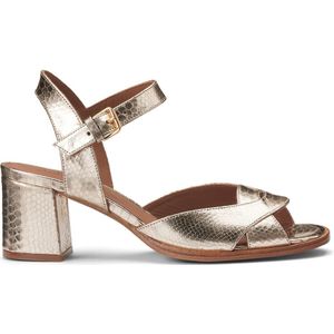 Sandalen met hak Dee, in leer ANTHOLOGY PARIS. Leer materiaal. Maten 38. Beige kleur