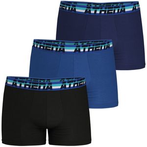 Set van 3 boxershorts Full Stretch ATHENA. Katoen materiaal. Maten 3XL. Zwart kleur