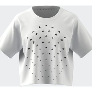 T-shirt voor training Brand Love adidas Performance. Polyester materiaal. Maten XL. Wit kleur