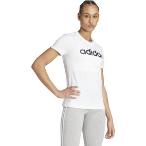 Slim T-shirt Essentials, logo vooraan ADIDAS SPORTSWEAR. Katoen materiaal. Maten XL. Wit kleur