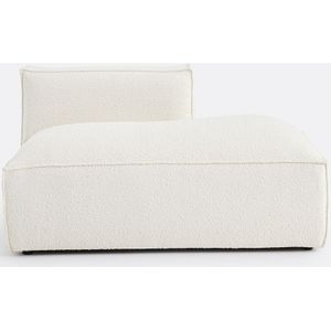 Rechtse loungebank in bouclette, Seven LA REDOUTE INTERIEURS. Bouclette materiaal. Maten rechterhoek. Beige kleur