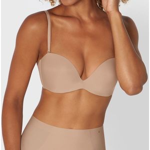 Bandeau-BH Stepy Soft TRIUMPH. Polyamide materiaal. Maten 95B FR - 80B EU. Beige kleur