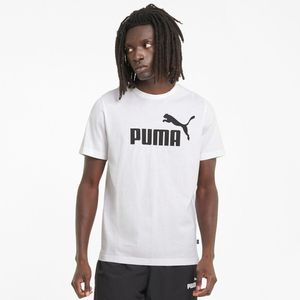 T-shirt met korte mouwen, groot logo essentiel PUMA. Katoen materiaal. Maten M. Wit kleur