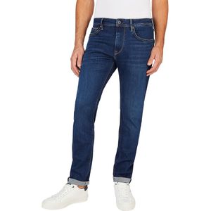 Rechte jeans Cash stretch PEPE JEANS. Katoen materiaal. Maten Maat 33 (US) - Lengte 34. Blauw kleur