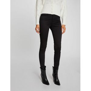 Slim broek MORGAN. Katoen materiaal. Maten 34 FR - 32 EU. Zwart kleur