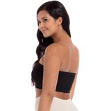 Push-up bandeau BH in bamboe MAGIC BODYFASHION. Polyamide materiaal. Maten XL. Zwart kleur