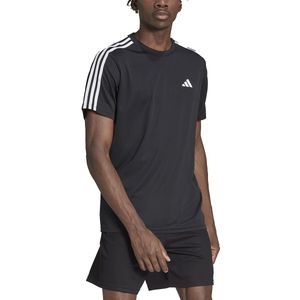 T-shirt voor training Train Essentials 3-Stripes adidas Performance. Polyester materiaal. Maten XXL. Zwart kleur