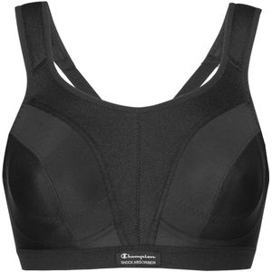 Sportbustier Active D+ Classic extreme steun CHAMPION SHOCK ABSORBER. Polyester materiaal. Maten 90F FR - 75F EU. Zwart kleur