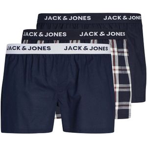 Set van 3 boxershorts JACK & JONES. Katoen materiaal. Maten L. Blauw kleur