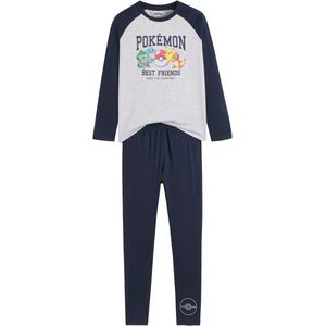 Pokémon - Pyjama - Mêleegrijs/Marine - Katoen