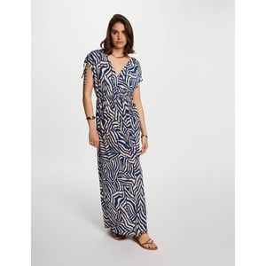 MORGAN - Wijd Uitlopende Lange Damesjurk - Multicolor - Polyester